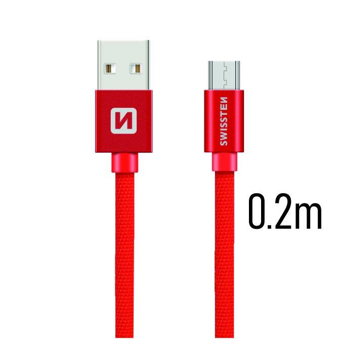 Swissten Textile Quick Charge Universāls Micro