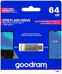 Goodram 64GB ODA3 USB 3.2 Флеш Память (ODA3-0640S0R11)