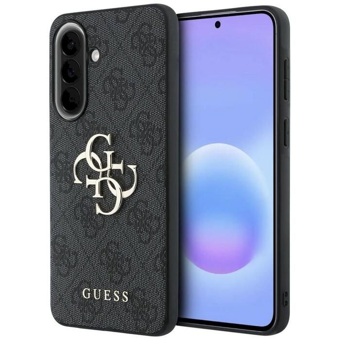 Guess Leather 4G Metal Logo Case Защитный чехол для Samsung Galaxy A37 5G / чёрный (GUHCSA374GMGGR)