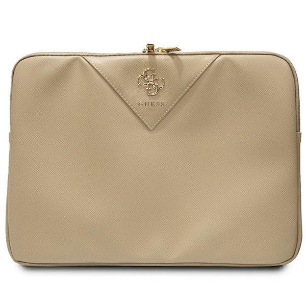 Guess Sleeve GUCS14ZPGSTEGD Klēpjdatora maciņš 14" / gaiši zelta Triangle 4G (GUCS14ZPGSTEGD)