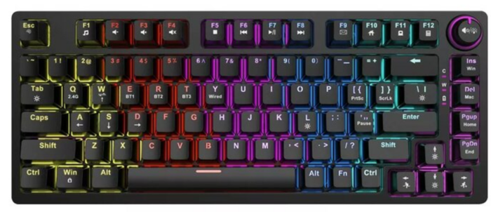 Savio SAVGK-PHENIX YELLOW Bezvadu mehāniskā tastatūra
