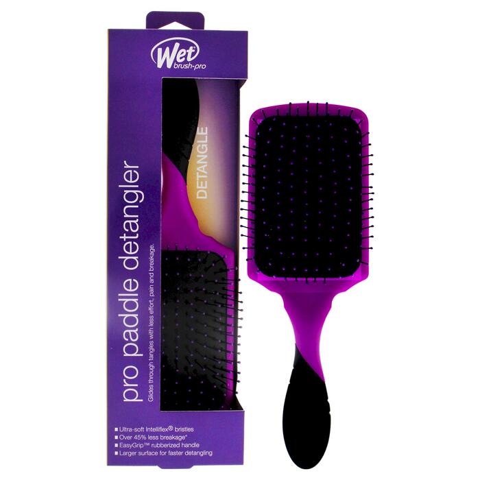 Wet Brush Paddle Detangler Purple Plakana