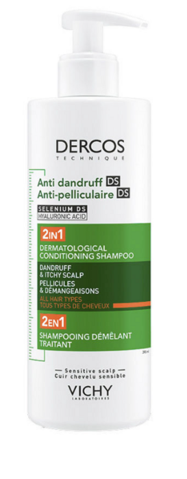 Vichy Dercos 2in1 Шампунь-кондиционер 390 ml (3337875902373)