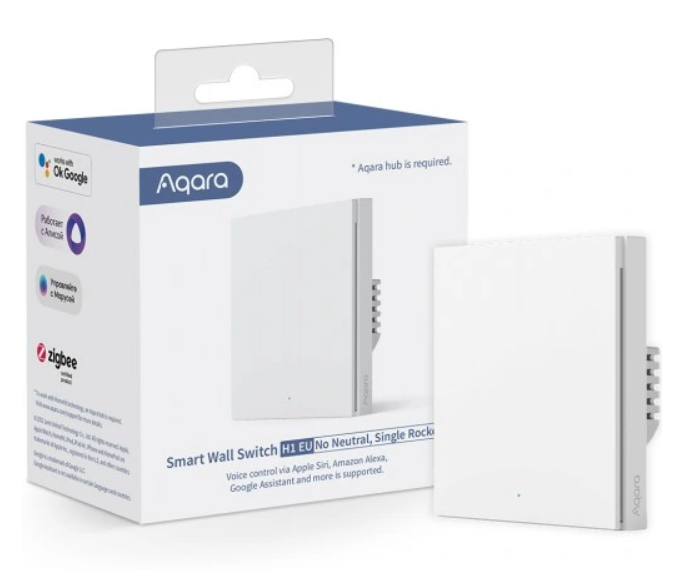 Aqara WS-EUK01 H1 Умный Hастенный Bыключатель (WS-EUK01)