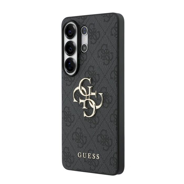 Guess PU 4G Metal Logo Case Защитный чехол для Samsung Galaxy S26 Ultra / серый (GUHCS26L4GMGGR)