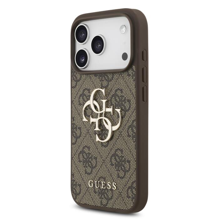 Guess PU 4G Metal Logo Strap Case Чехол для Apple iPhone 17 Pro (GUHCP17LP4GMGSW)