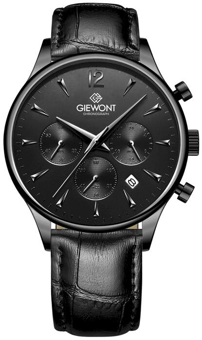 Giewont Vīriešu pulkstenis Chronograph Sapphire GW6310-A1 / melns (GW6310-A1)
