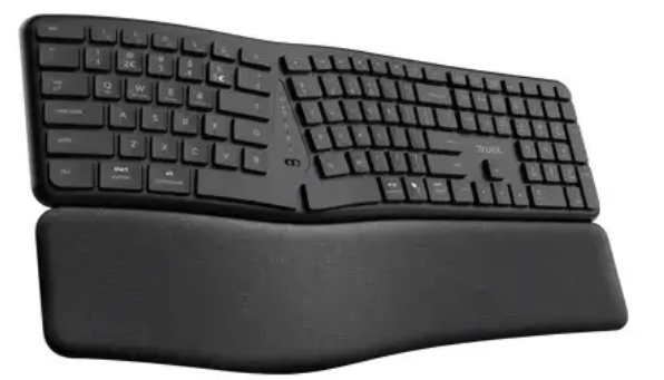 Trust Keyra Bezvadu Ergonomiska tastatūra (25459)