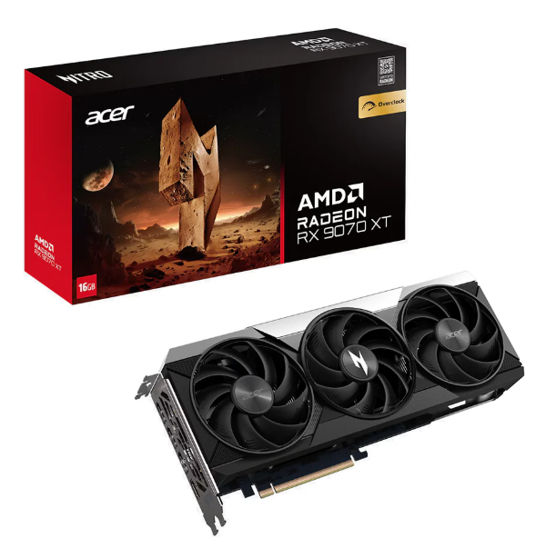 Acer RX9070 Videokarte 16GB GDDR6 (DP