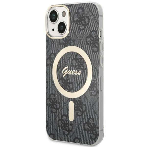 Guess GUHMP14MH4STK Hardcase 4G MagSafe Защитный чехол для iPhone 14 Plus / 15 Plus 6.7" / чёрный (GUHMP14MH4STK)