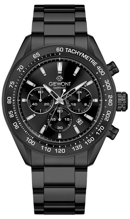 Giewont Vīriešu pulkstenis Chronograph Sapphire / melns (GW9580-B2)