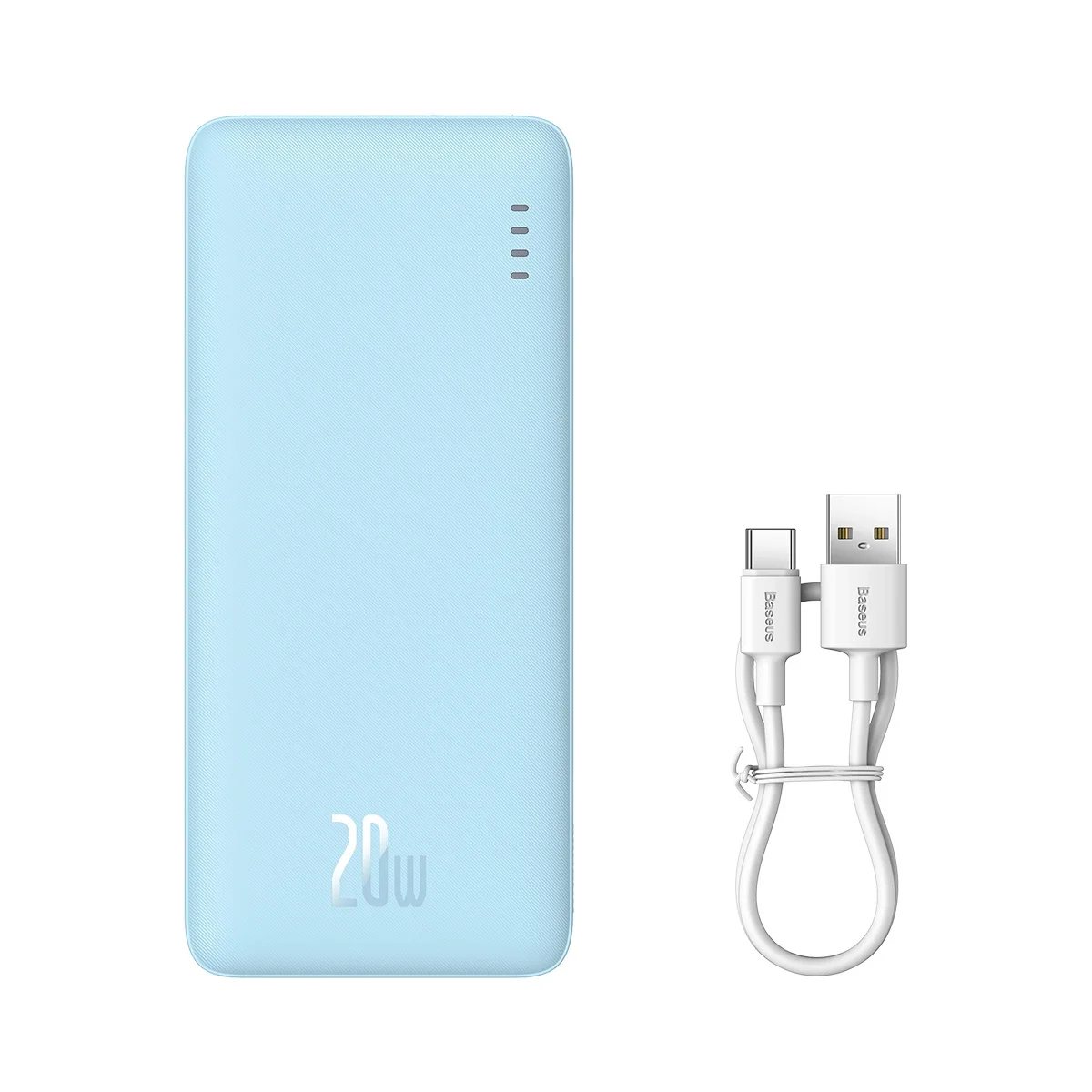 Baseus Airpow Pārnēsājamā baterija 10000 mAh 20W / zils (P10022801313-00)