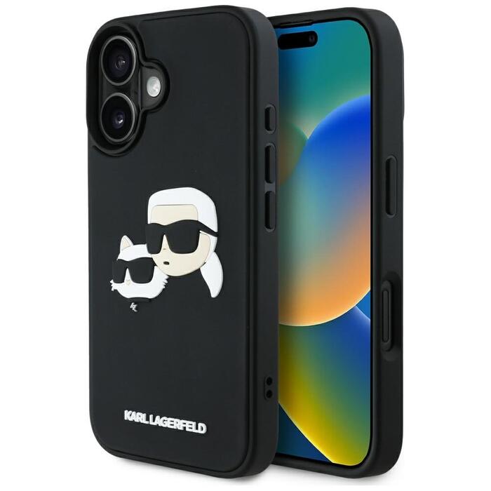 Karl Lagerfeld HC 3D Чехол для Apple iPhone 16 (KLHCP16SRBCKCHLK)