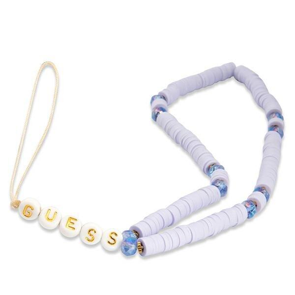 Guess Phone Strap GUSTPEARU Heishi Beads Ремешок для телефона / сиреневый (GUSTPEARU)