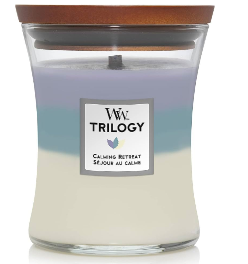 Woodwick Trilogy Calming Retreat Svece 275g (5038581054278)