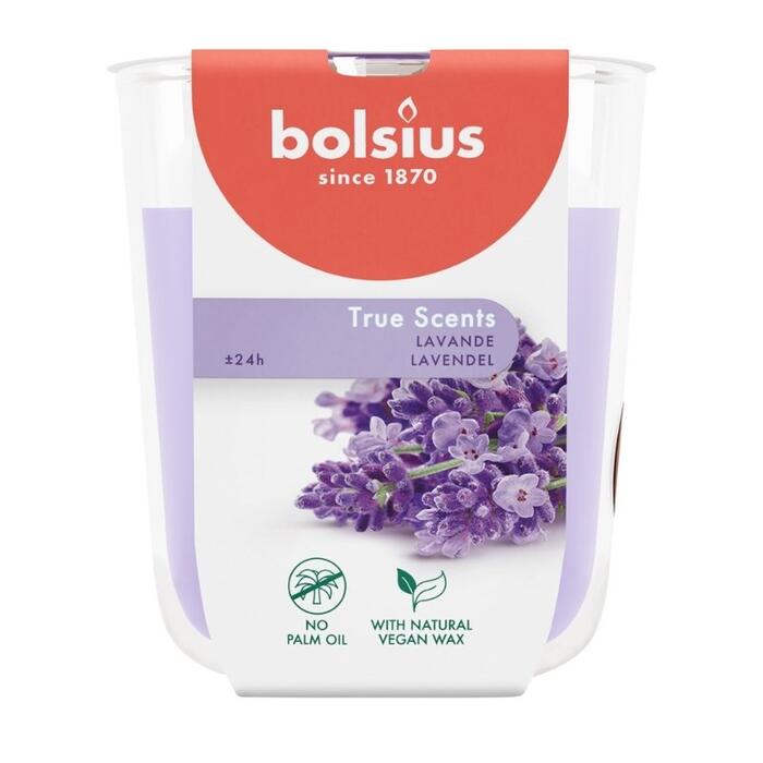 Bolsius True Scents Aromātiskā Svece 80x73mm Lavender (37930377)