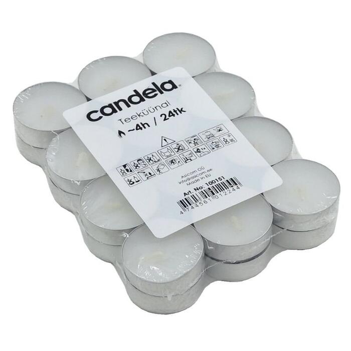 Candela Tējas Sveces 24gab (24100151)