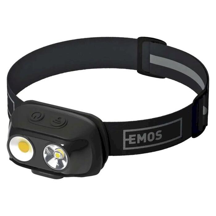 Emos COB LED P3542 Uzlādējams Galvas lukturis 500lm / 130m / 1200mAh (P3542)