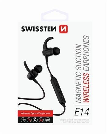 Swissten Active Wireless Bluetooth Bezvadu Sporta Austiņas (SW-AC-SPHS-BK)