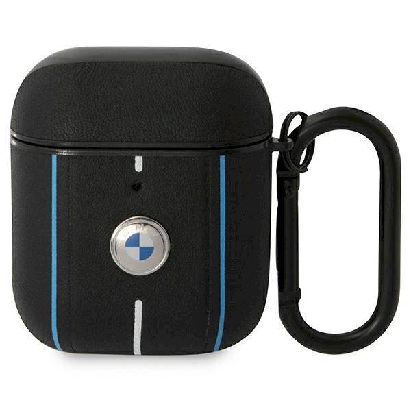 BMW BMA222RVSK Leather Color Lines Защитный чехол для AirPods 1/2 / чёрный (BMA222RVSK)