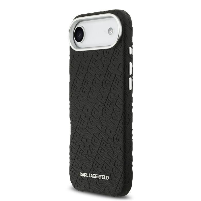 Karl Lagerfeld Grained PU Repeated Logo MagSafe Case Защитный чехол для iPhone Air / чёрный (KLHMP17MPGKLFOFK)