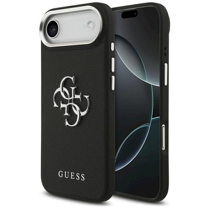 Guess Grained Big 4G Classic Logo Case Защитный чехол для iPhone Air / чёрный (GUHCP17MPG4SMCEK)