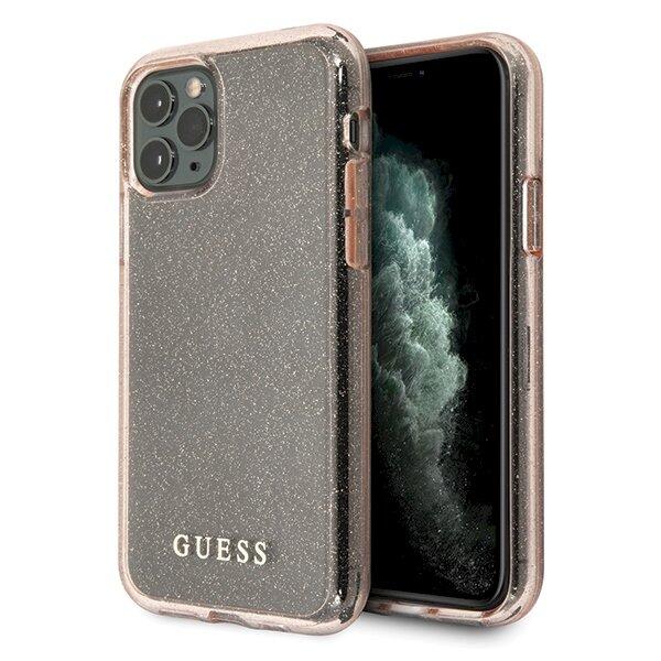 Guess GUHCN65PCGLPI Hardcase Glitter Aizsargapvalks priekš