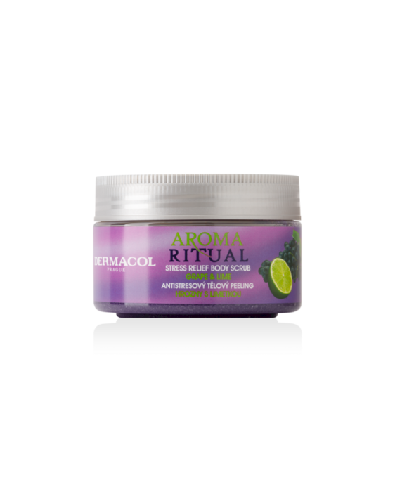 Dermacol Aroma Ritual Stress Relief Body Scrub Скраб для тела Grape & Lime 200 g (8590031098715)