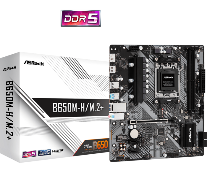 ASRock B650M-H/M.2+ Pamatplate mATX /