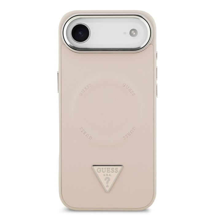 Guess PU Leather Triangle Logo MagSafe Case Чехол для Apple iPhone 17 Air (GUHMP17MPSDTSCMP)