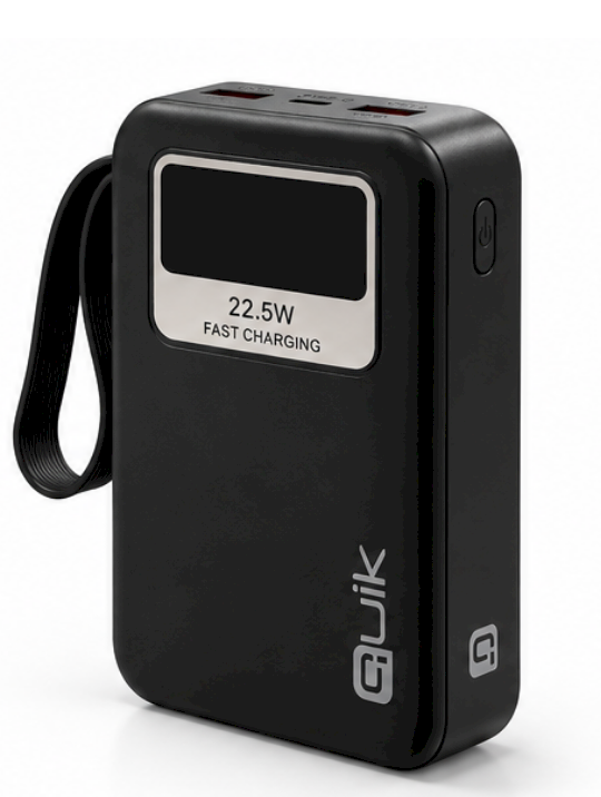 Quik Accessories QP-862 Portable Strap Power Bank Portatīvais Ārējais akumulators 20.000mAh / 22.5W (QP-862)