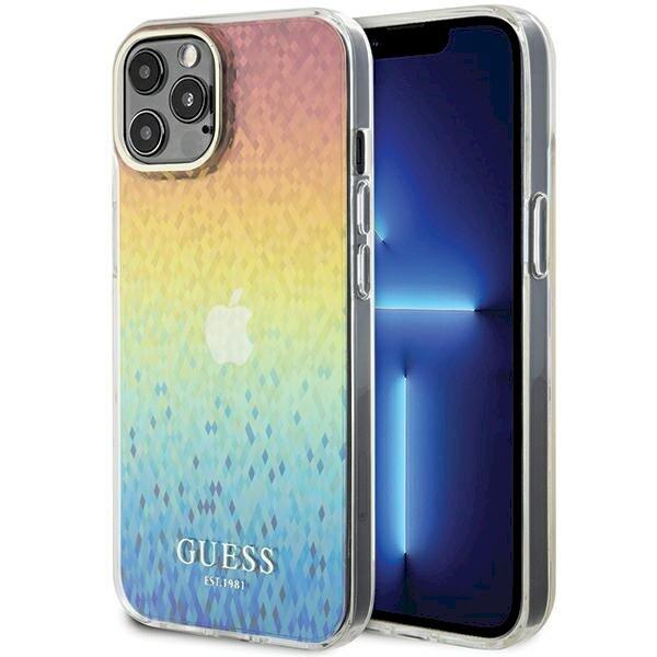 Guess GUHCP12MHDECMI IML Faceted Mirror Disco Iridescent Защитный чехол для iPhone 12/12 Pro 6.1" (GUHCP12MHDECMI)