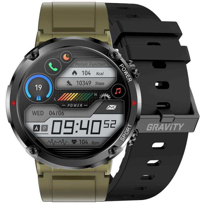 Smartwatch Gravity GT21-7 Viedpulkstenis ar silikona