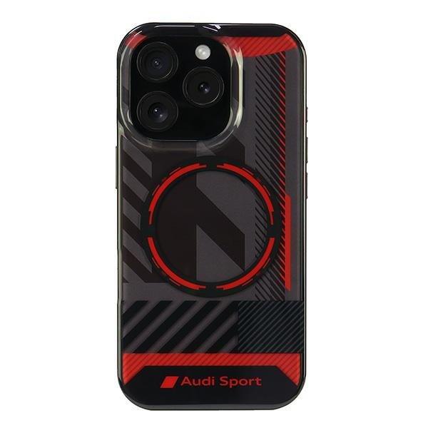 Audi IML Sport MagSafe Защитный Чехол для Apple iPhone 16 Pro (AUS-IMLMIP16P-RSQ/D2-BK)