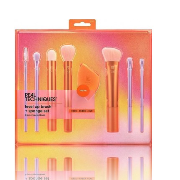 Real Techniques Level Up Brush + Sponge Kit Набор для нанесения косметики (079625439328)