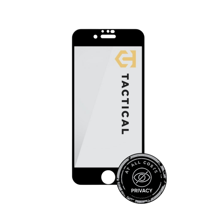 Tactical Glass Shield Privacy Stealth 5D Aizsargstikls priekš Apple iPhone 7/8/SE 2020/SE 2022 / melns (TA-57983127198)