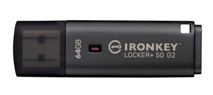 Kingston IronKey Locker Plus 50 G2 USB-накопитель 64GB (IKLP50G2/64GB)