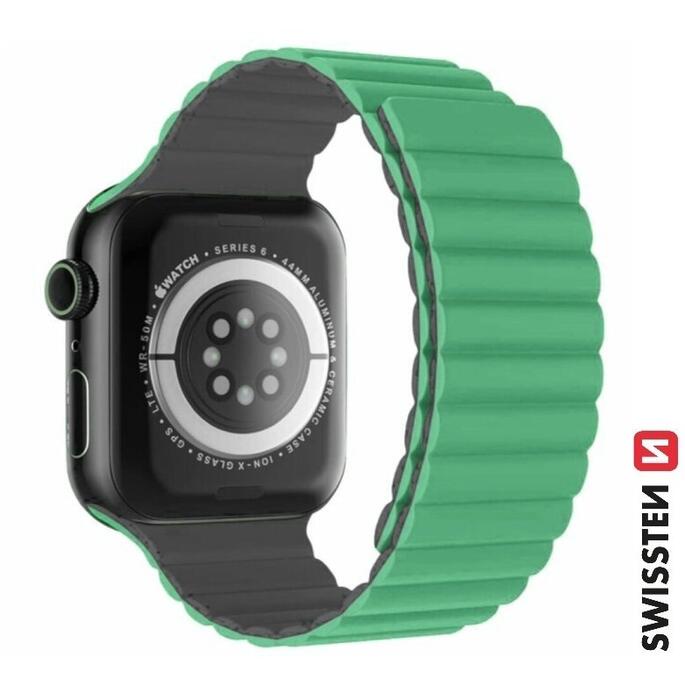 Swissten Силиконовый Магнитный Pемешок для Apple Watch 38 / 40 mm (46000503)
