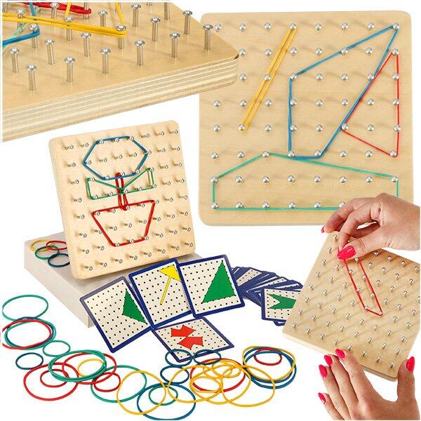 RoGer Attīstošā Spēle Geoboard ar gumijas