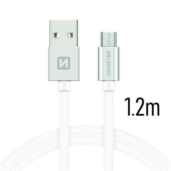 Swissten Textile Universāls Micro USB Datu