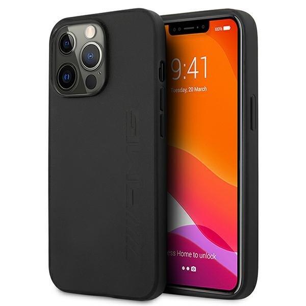AMG AMHCP13XDOLBK Back Case Кожанный Чехол для телефона Apple iPhone 13 Pro Max Черный (AMHCP13XDOLBK)