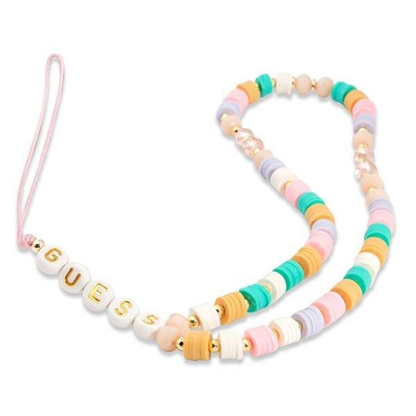 Guess Phone Strap GUSTFLWP Ремешок для телефона Heishi Beads / розовый (GUSTFLWP)