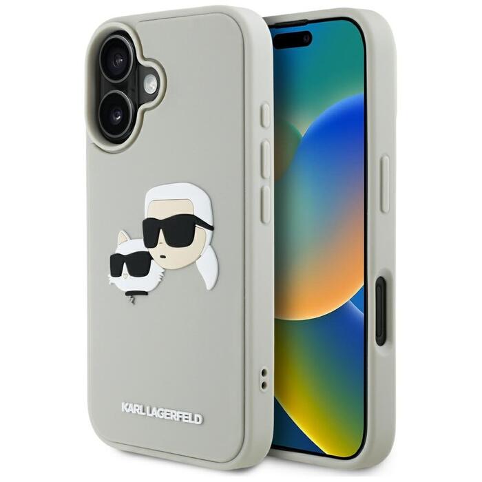 Karl Lagerfeld HC 3D Чехол для Apple iPhone 16 (KLHCP16SRBCKCHLE)