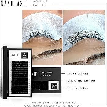 Nanolash Volume Lashes Накладные ресницы 0.10 C 9 mm (5905997306225)