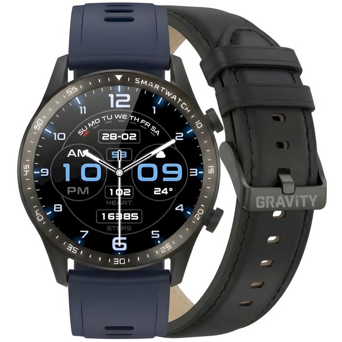 Smartwatch Gravity с 2 ремешками GT10-5 / чёрный (GT10-5)