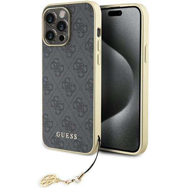 Guess 4G Charms Collection Back Case Защитный Чехол для Apple iPhone 15 Pro Max (GUHCP15XGF4GGR)