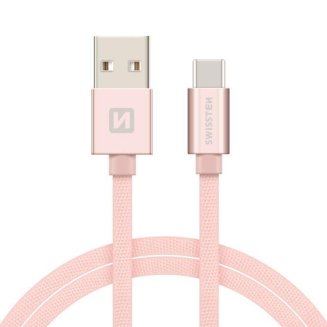 Swissten Textile Universāls Quick Charge 3