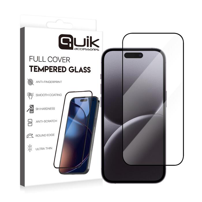 Quik Accessories Full Cover Tempered Glass