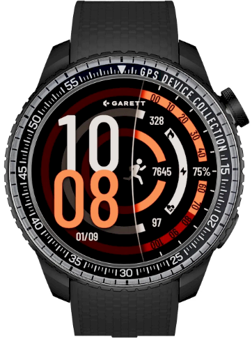 Garett Compass GPS Viedpulkstenis melns (COMPASS_GPS_BLACK)