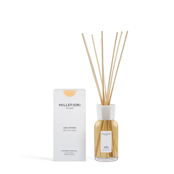 Millefiori Milano Fragrance Diffuser Аромадиффузор Lime & Vetiver 100 ml (8051938692364)